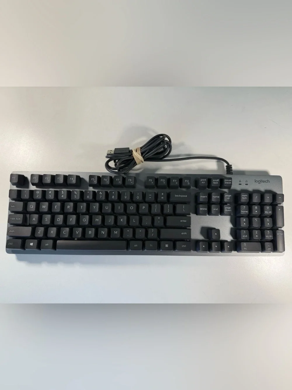 Logitech K840 Mechanical Keyboard with Romer G Switches - Black. Tested.